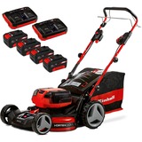 Einhell Akku-Rasenmäher GE-CM 36/47 S HW Li rot/schwarz, 4x Li-Ionen Akku 4,0Ah, mit Hinterradantrieb