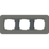 Gira Abdeckrahmen dreifach grau, Retail