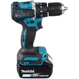 Makita Akku-Schlagbohrschrauber DHP487RAJ, 18Volt blau/schwarz, 2x Li-Ionen Akku 2,0Ah, MAKPAC