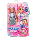 Mattel Dream Besties Daisy Jean Modepuppe mit 9 Zubehörteilen zum Thema DJ und Musik 