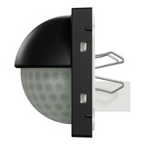 Merten Präsenzmelder schwarz matt 180 Grad Unterputzmontage System M MEG5710-0403, Bewegungsmelder schwarz (matt), Retail