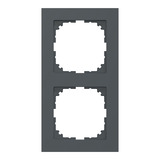 Merten Rahmen zweifach aus Thermoplast, matt, Schutzart IP20, Maße 83x154x12 mm anthrazit, Retail