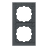 Merten Rahmen zweifach aus Thermoplast, matt, Schutzart IP20, Maße 83x154x12 mm anthrazit, Retail