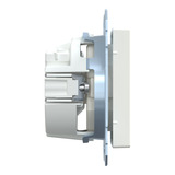 Merten Schutzkontakt-Steckdose mit Steckklemme, Unterputz, 16 Ampere, 250 Volt, System M weiß (matt), Retail