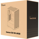 Ocypus Gamma C60 ARGB , Tower-Gehäuse weiß, Tempered Glass