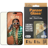 PanzerGlass EyeCare Displayschutz Ultra-Wide Fit, Schutzfolie transparent, iPhone 15 Pro Max, EasyAligner