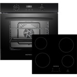 Respekta ASET7004400, Backofen-Set schwarz