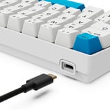 Sharkoon SKILLER SGK50 S4 Gen2 PBT, Gaming-Tastatur weiß, DE-Layout, Gateron G Pro 3.0 Yellow