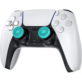 SteelSeries KontrolFreek Performance Thumbsticks – Lotus Edition, Analog-Stick türkis/schwarz, 2 Stück, für Playstation 5/4 Controller