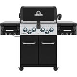 Broil King Gasgrill Regal 490 - BUNDLE schwarz/edelstahl, mit Seiten- und Heckbrenner, inkl. Gussplatte und Schutzhülle