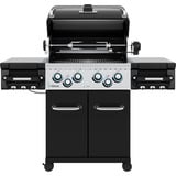 Broil King Gasgrill Regal 490 - BUNDLE schwarz/edelstahl, mit Seiten- und Heckbrenner, inkl. Gussplatte und Schutzhülle