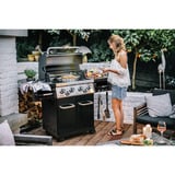 Broil King Gasgrill Regal 490 - BUNDLE schwarz/edelstahl, mit Seiten- und Heckbrenner, inkl. Gussplatte und Schutzhülle