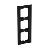 Busch-Jaeger Abdeckrahmen 3-fach, Abdeckung schwarz, Retail