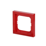 Busch-Jaeger Abdeckrahmen zum Abdecken von Schaltern, Tastern und Steckdosen, Abdeckung rot, Retail