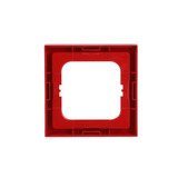 Busch-Jaeger Abdeckrahmen zum Abdecken von Schaltern, Tastern und Steckdosen, Abdeckung rot, Retail