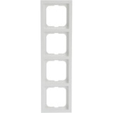 Busch-Jaeger Rahmen vierfach future linear, Typ 1724-184K, Kunststoff, Unterputzmontage, glänzend weiß (glänzend), Retail