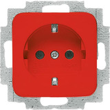 Busch-Jaeger Schutzkontakt-Steckdose Einsatz 20 EUC-217-101 rot, Retail
