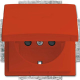 Busch-Jaeger Schutzkontakt Steckdosen Einsatz orange, Retail