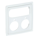 Busch-Jaeger Zentralscheibe, Rahmen weiß, Retail