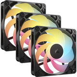 Corsair RS120-R ARGB, Gehäuselüfter schwarz, 3er Pack, Reverse, 120 mm