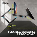 Digitus Dual Design Monitorhalterung, 2x 35", 2x 10 kg schwarz