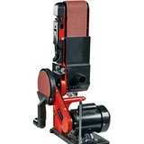 EINHELL Stand-Band-Tellerschleifer TC-US 380, Bandschleifer rot/schwarz, 300 Watt
