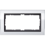 Gira Abdeckrahmen mit Zwischenrahmen, 2-fach weiß, Retail