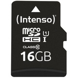 Intenso UHS-I Performance 16 GB microSDXC, Speicherkarte schwarz, UHS-I U1, Class 10