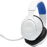 JBL Quantum 360P, Headset weiß/blau, Bluetooth, USB-C