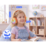 Medion Life HE-1 Kids  Bluetooth Kinderkopfhörer orange, Bluetooth, microSD, MP3-Player