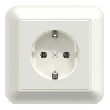 Merten Schutzkontakt-Steckdose mit voller Abdeckplatte, Unterputz, 16 Ampere, 250 Volt weiß (glänzend), Retail