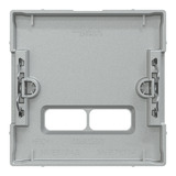 Merten Zentralplatte für USB Ladestation Einsatz aluminium, Retail