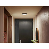 Philips HUE White Ambiance Enrave Deckenleuchte S, LED-Leuchte schwarz, inkl. Dimmschalter
