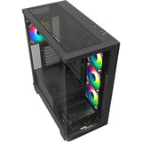 Sharkoon ELITE SHARK CA500 Generalüberholt, Tower-Gehäuse schwarz, Tempered Glass x 2
