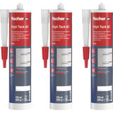 fischer High Tack AC 310, Kleber weiß, 3er Pack