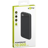 goobay Schnelllade-Powerbank 10.000 mAh schwarz, USB-C PD, QC 3.0, 10.000 mAh