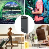 goobay Schnelllade-Powerbank 10.000 mAh schwarz, USB-C PD, QC 3.0, 10.000 mAh