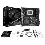 ASRock WRX90 WS EVO, Mainboard schwarz/silber