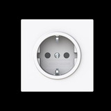 Busch-Jaeger Schutzkontaktsteckdose Schutzkontakt Safety Plus weiß, Retail