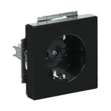 Busch-Jaeger Steckdose Schutzkontakt Steckdosen-Einsatz mit erhöhtem Berührungsschutz Typ F 16 Ampere 250 Volt anthrazit, Retail