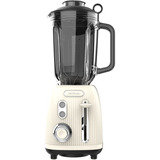 Cecotec Standmixer Power Black Titanium RetroBeige beige, 1.200 Watt, 1,5 Liter