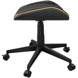 Cougar Gaming-Hocker Crosser Gold, Gaming-Stuhl schwarz/gold, auch als Fußstütze verwendbar
