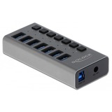 Externer SuperSpeed USB Hub mit 7 Ports + Schalter, USB-Hub