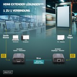 Digitus 4K HDMI Extender Set, 4K/60Hz, HDMI Verlängerung 