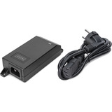 Digitus Gigabit Ethernet PoE+ Injektor, 802.3at 30 W, PoE-Injektor schwarz