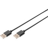 Digitus USB 2.0 Anschlusskabel USB-A (Stecker) > USB-A (Stecker) schwarz, 1 Meter