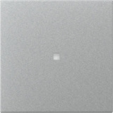 Gira Wippe gerade mit Kontrollfenster, Abdeckung aluminium, Retail