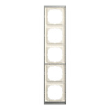 Merten Decor-Rahmen fünffach edelstahl, Retail