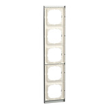 Merten Decor-Rahmen fünffach edelstahl, Retail