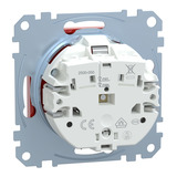 Merten Schutzkontakt-Steckdose mit erhöhtem Berührungsschutz und Schriftfeld, Unterputz, 16 Ampere, 250 Volt rot (glänzend), Retail